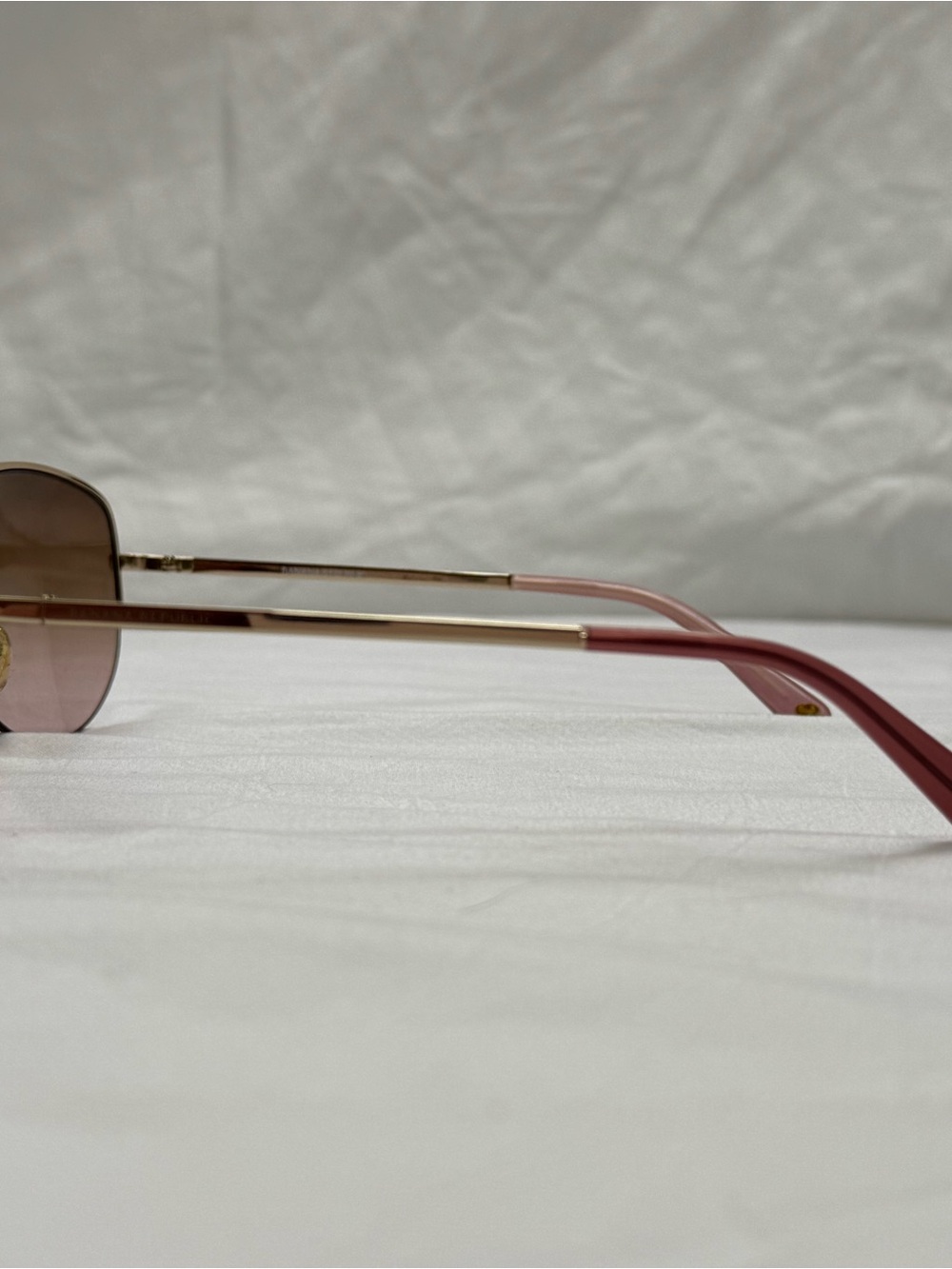 Banana Republic Aviator Sunglasses Hollie/S Women’s Gold Mauve Case Case Cloth - Picture 4 of 10